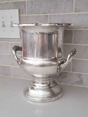 Vintage Silver Plate Trophy Champagne Bucket